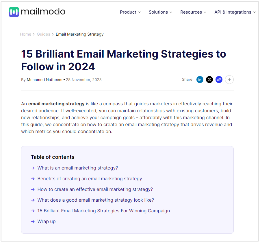 email marketing strategies